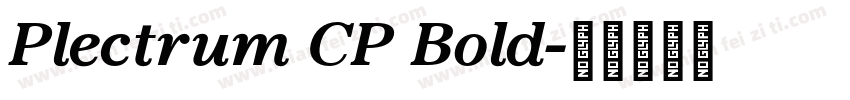 Plectrum CP Bold字体转换